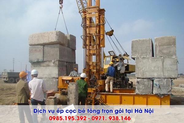 Dịch vụ ép cọc bê tông tại Hà Nội