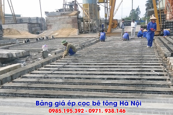 Giá ép cọc bê tông 350x350 tại Hà Nội