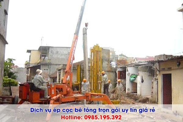 Dịch vụ ép cọc bê tông tại Hưng Yên trọn gói