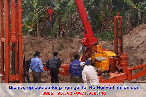 Dịch vụ ép cọc bê tông tại Huyện Phú Xuyên Hà Nội