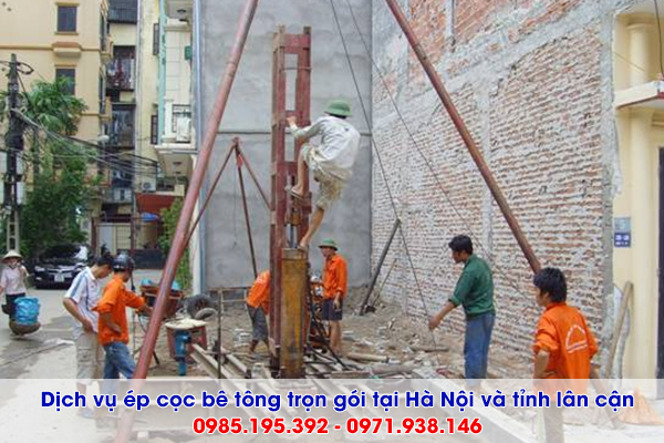 Dịch vụ ép cọc bê tông tại Huyện Ba Vì Hà Nội trọn gói giá rẻ