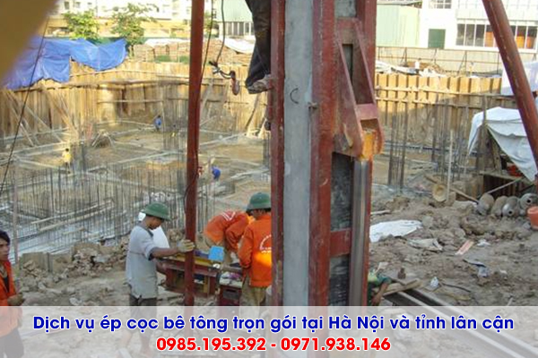 Dịch vụ ép cọc bê tông tại Ninh Bình uy tín trọn gói 